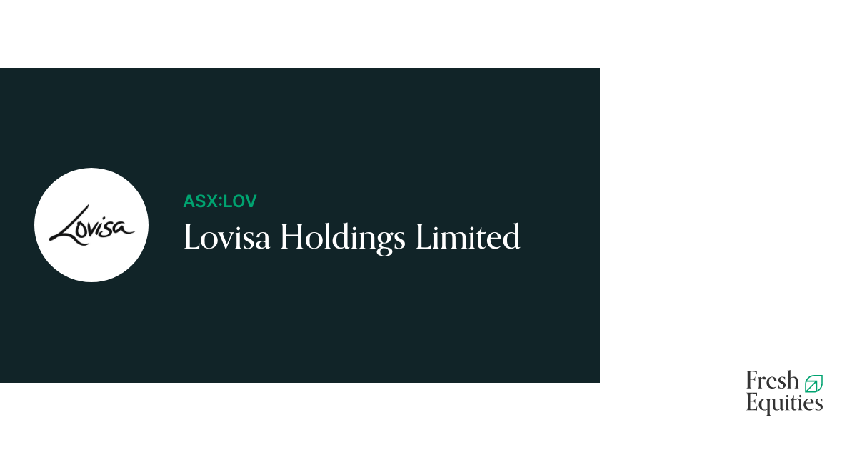 Lovisa Holdings Limited (ASX:LOV) - Price, Chart, Announcements, Investor  Presentations